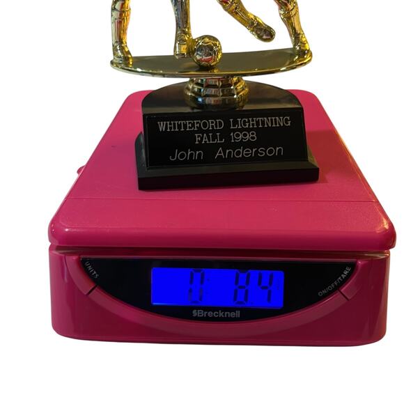 black and gold soccer Trophy - Picture 11 of 11